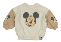 Smetanovo-béžová mikina s Mickeym Disney + Next 