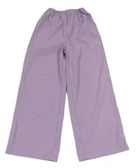 Levandulové culottes kalhoty 