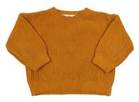 Medový žinylkový svetr H&M
