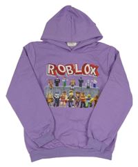 Fialová mikina Roblox s kapucí