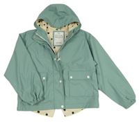Zelenošedá nepromokavá jarní bunda s kapucí M&S