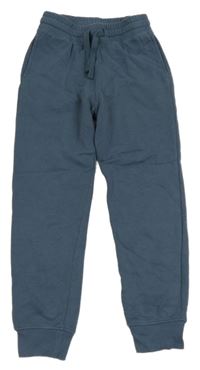 Modrošedé cuff tepláky H&M