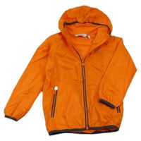 Oranžovo-šedá funkční šusťáková sportovní bunda s kapucí Regatta