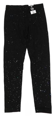 Nové - Černé třpytivé legíny PEP&CO