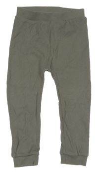 Šedé žebrované tepláky Tu