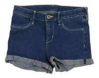 Modré riflové elastické kraťasy H&M