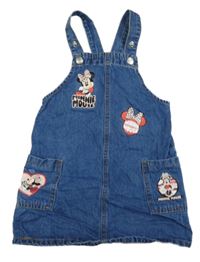 Modré riflové šaty s Minnií Disney