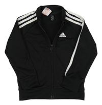 Černá propínací sportovní mikina s logem Adidas