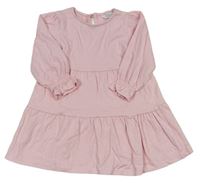 Světlerůžové mačkané šaty zn. PRIMARK