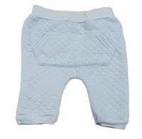 Světlemodré prošívané vyteplené turecké tepláky s kapsou zn. PRIMARK