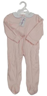 Nové - světlerůžový overal s bílým límečkem Baby.Baby