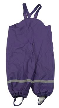 Purpurové nepromokavé laclové podšité kalhoty TCM