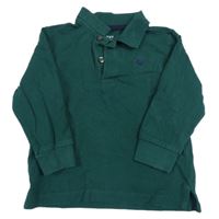 Smaragdové mikinotriko s dinosaurem a límečkem Next