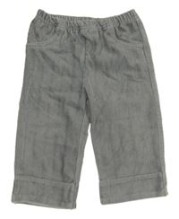 Šedé žebrované sametové kalhoty WIPLALA