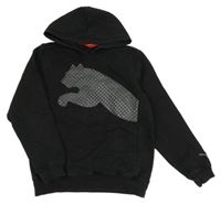 Černá mikina s logem a kapucí PUMA