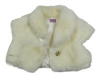 Smetanové kožešinové podšité bolérko F&F