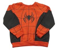 Červeno-černá mikina s pavoukem - Spider-man H&M