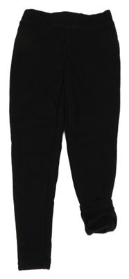 Černé teplákové zateplené legíny PRIMARK