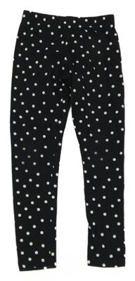 Černo-bílé puntíkaté legíny PRIMARK
