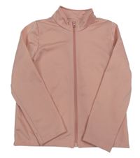 Světlerůžová funkční sportovní propínací mikina Decathlon