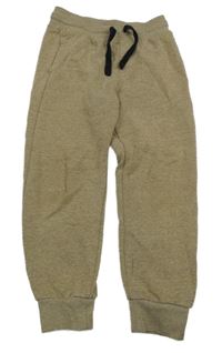 Kávové melírované tepláky H&M