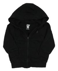 Černá propínací mikina s bleskem a kapucí F&F