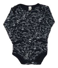 Tmavomodré body se zvířátky Topomini
