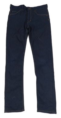 Tmavomodré skinny fit rifle H&M