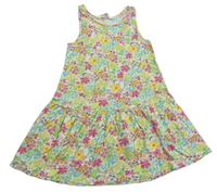 Barevné květované bavlněné šaty zn. H&M