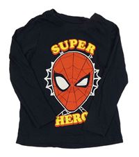 Tmavomodré triko se Spidermanem Marvel