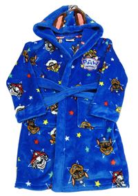 Modrý chlupatý župan s Paw Patrol a kapucí Primark
