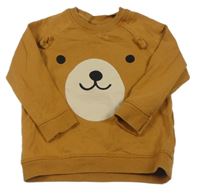 Hnědá mikina s medvědem H&M