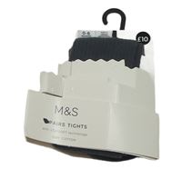 Nové - Antracitové žebrované punčocháče M&S