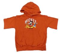 Červená mikina s Mickeym s přáteli a kapucí H&M