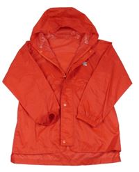 Červená šusťáková nepromokavá bunda s kapucí Muddy Puddles