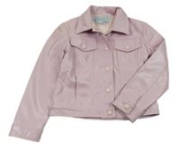 Starorůžová koženková bunda