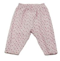 Světlerůžové sametové tepláky s hvězdami Ergee