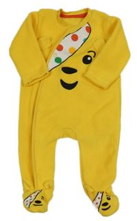 Hořčicový fleecový overal - Pudsey George