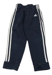 Tmavomodré tepláky s logem Adidas