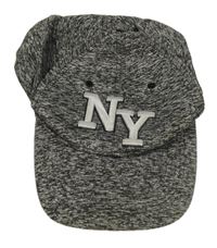 Tmavošedá melírovaná kšiltovka s písmeny