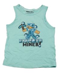 Tyrkysové tílko s Minecraft