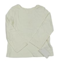 Nové - Smetanové triko s krajkou Mothercare