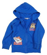 Modrá propínací mikina s Paw Patrol a kapucí Nickelodeon