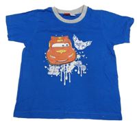 Safírové tričko s Bleskem McQueenem - Auta Disney