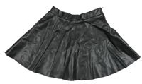 Černá koženková sukně H&M