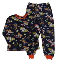 Tmavomodré plyšové pyžamo s Paw Patrol Primark