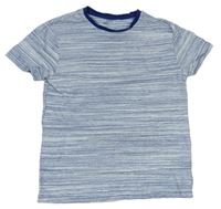 Bílo-modré melírované tričko Next