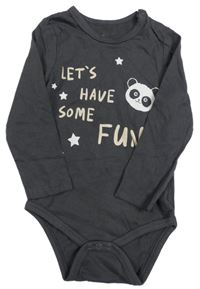 Tmavošedé body s pandou Pep&Co