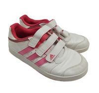 Bílo-růžové tenisky s logem Adidas vel. 35