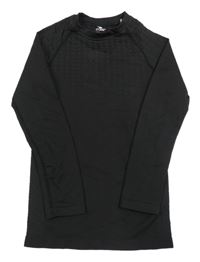 Černé vzorované thermo triko Crane